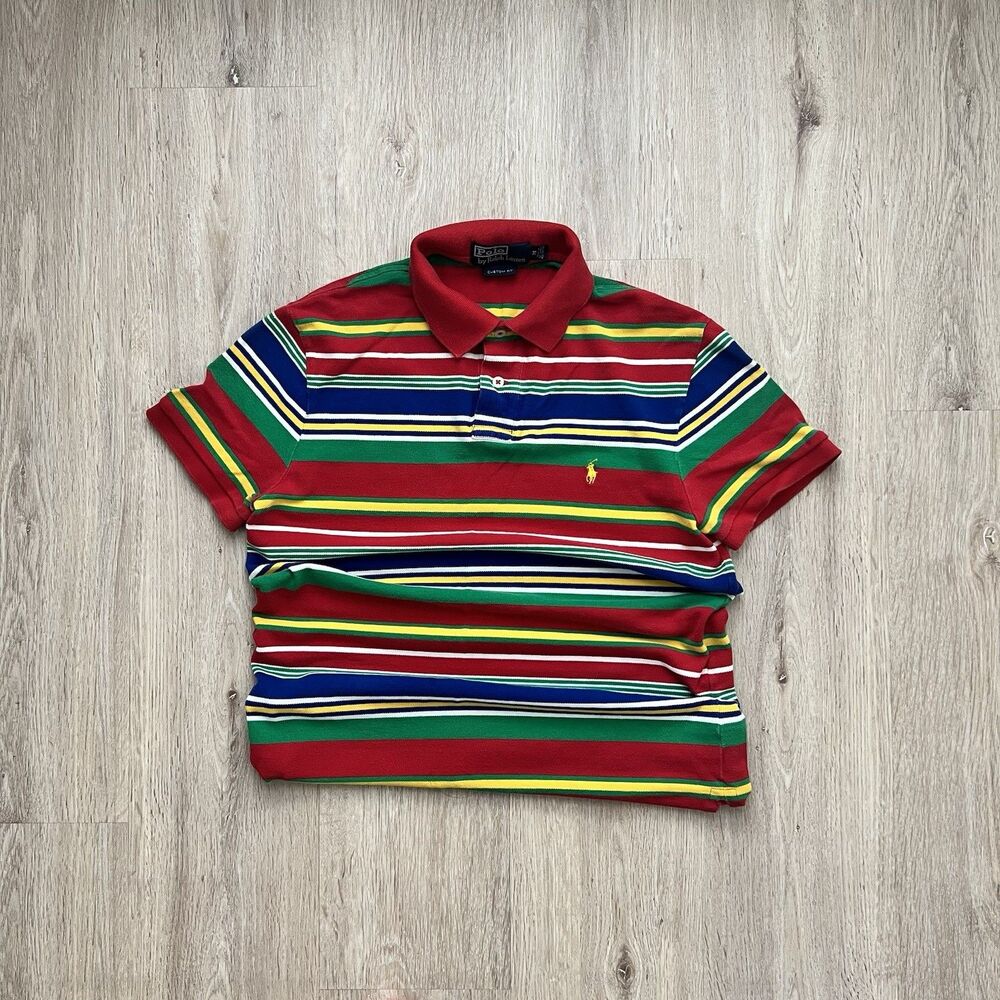 Vintage Polo Ralph Lauren Multicolor Polo Western Navajo Striped Shirt M Preppy